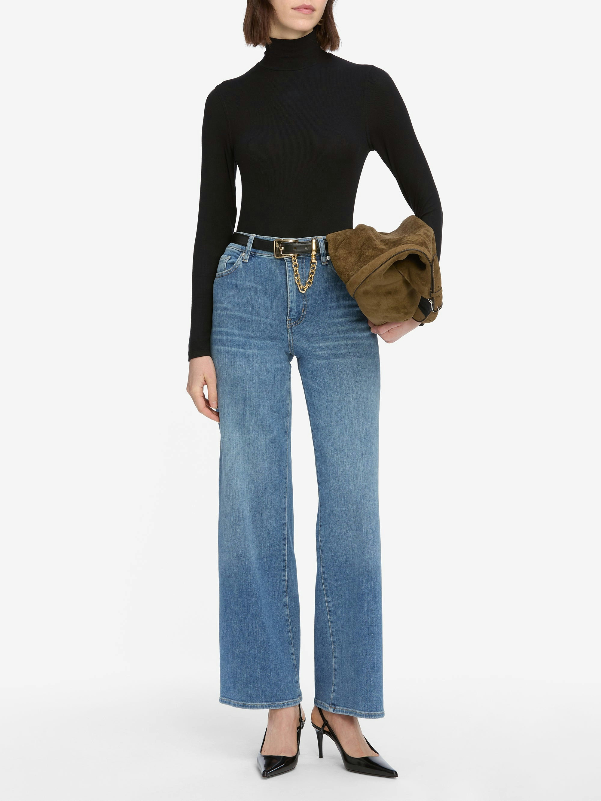 jeans full front view